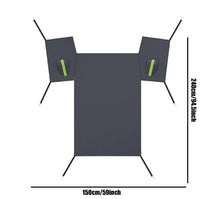 Housse Pare-Brise Voiture Grise Oxford Grande Taille 240 x 150 cm