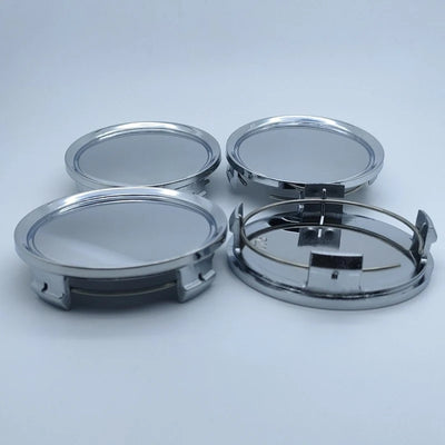 Cache-Moyeux Universels 75mm ABS Noir ou Argent