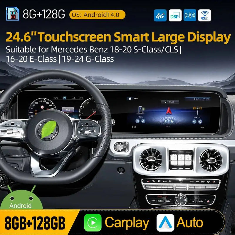 Autoradio Écran 24,6 Pouces Mercedes Classe G W463 2013-2025 GPS Android CarPlay 4G