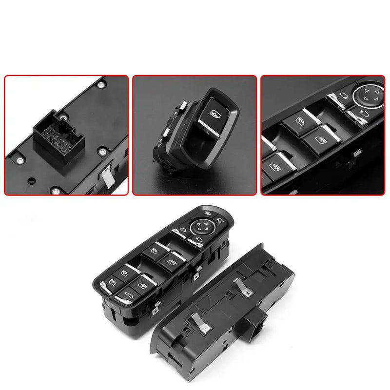 Bouton Lève-Vitre Avant Gauche Porsche Cayenne Macan Panamera 2011-2017 — gros plan