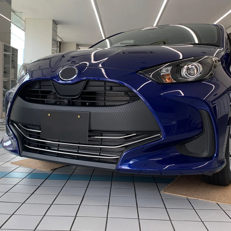 Baguettes de Calandre de Pare-Chocs Avant Toyota Yaris 2020 Acier Inoxydable Chromé, Lot de 4