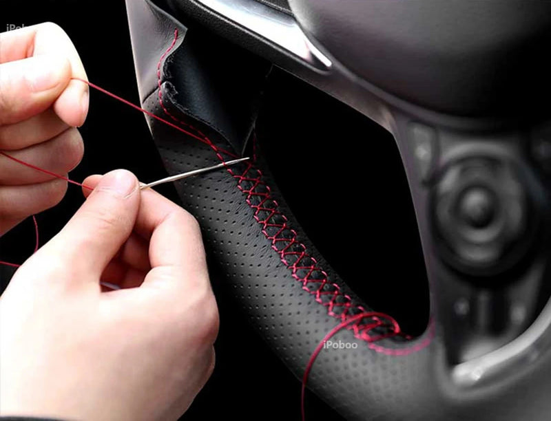 Couvre Volant à Coudre Mercedes Classe C W204 AMG Suédine 2012-2015