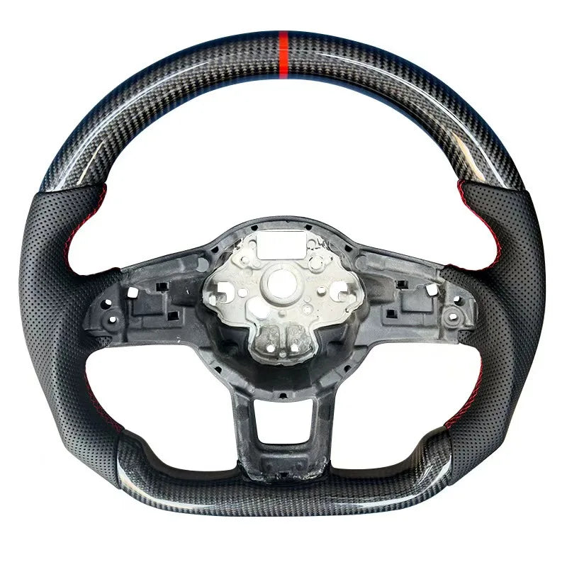 Volant Fibre de Carbone Volkswagen Golf MK7 MK7.5 GTI R GTD GTE T-Roc Polo GTI Scirocco