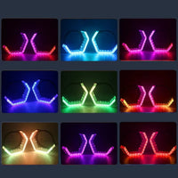 Anneaux Angel Eyes LED RGB DRL Universels 2,5 et 3 Pouces