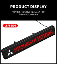 Emblème de Calandre Mitsubishi Motors Lumineux LED Logo Rouge pour ASX Lancer Pajero Outlander L200 Eclipse Delica