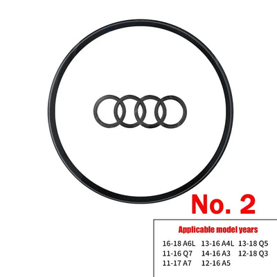Logo Audi Autocollant 4 Anneaux Électroplaqué A3 A4 Q5