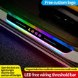 Seuil de Porte LED Lumineux Logo Personnalisé Sans Fil USB
