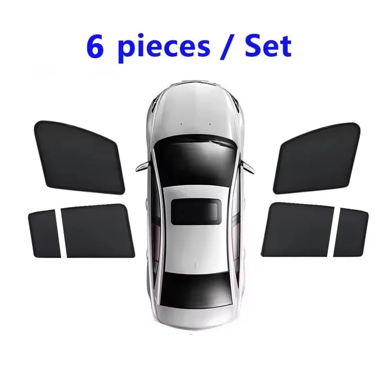 Pare-Soleil Magnétique Mercedes GLE W167 2020-2024 Vitres Latérales Rideaux Isolation Thermique