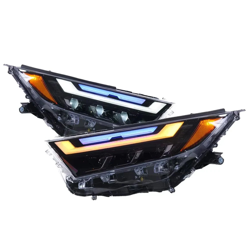 Phares LED Toyota RAV4 2020-2024 Triple Lentille Feux de Jour LED et Clignotants
