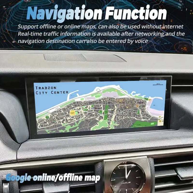 Autoradio Android 14 Lexus IS RC 200 250 300 350 200t 300h 2013-2019 Écran 10,25 Pouces CarPlay