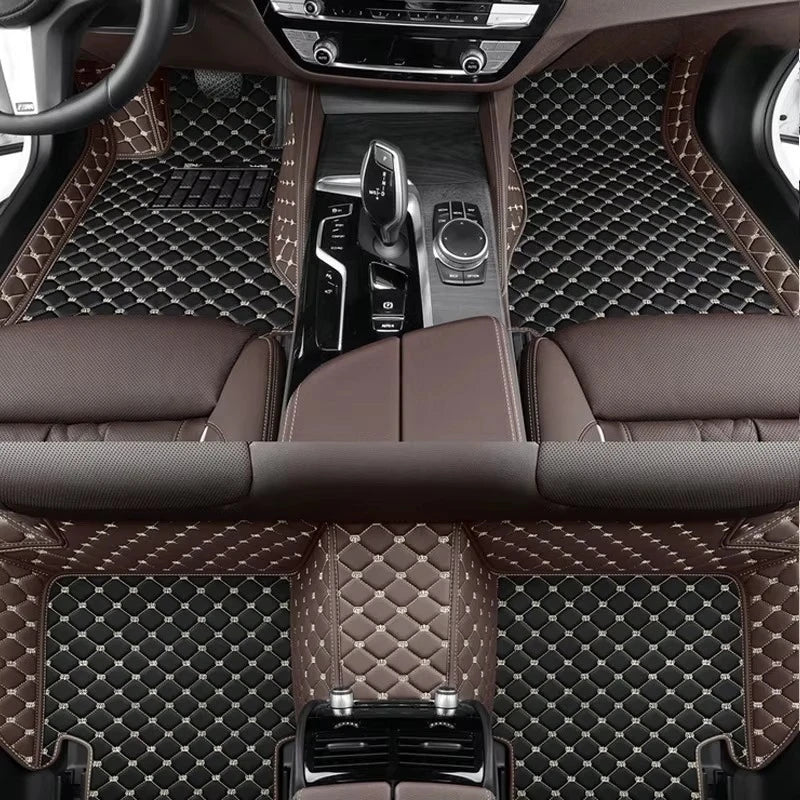 Tapis de Sol Peugeot 208 II P21 2019-2026 Sur Mesure Cuir Synthétique Matelassé 5 Places