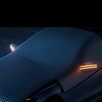 Demi-Housse Voiture Aluminium Pare-Brise et Toit 3 Couches