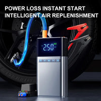 Booster de Batterie Voiture 1500A Compresseur 150 PSI Coque Argent