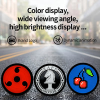 Logo Emblème LED Dynamique pour Coffre BMW 74 ou 82 mm, Écran Rond Animé