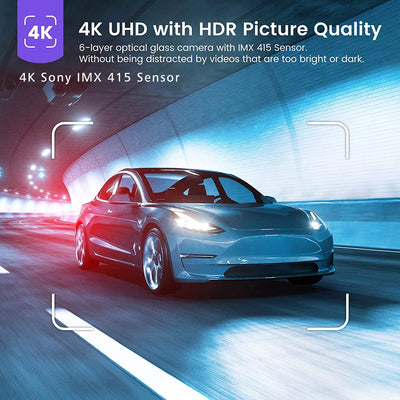 Dashcam Miroir 11,26 Pouces 4K IPS GPS