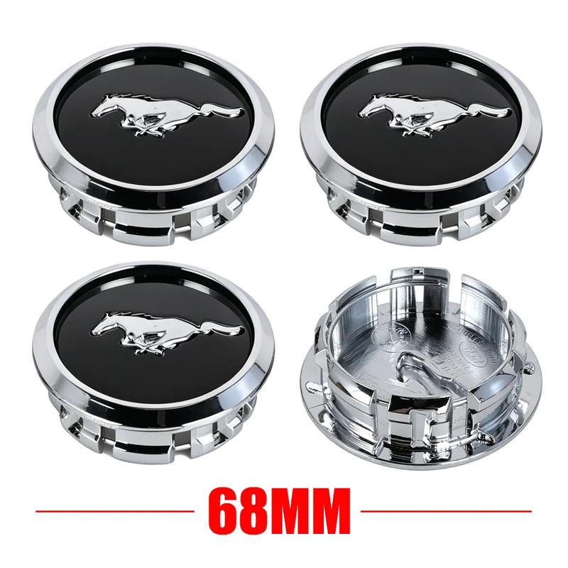 Cache-Moyeux Ford Mustang Shelby Focus Ranger Kuga 68mm — exemple de montage