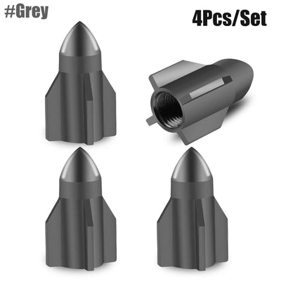 Bouchons de Valve Universels Grenade Aluminium Anodisé