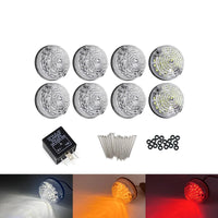 Kit Feux Arrière LED Land Rover Defender 90 110 1983-2016 Lentille Transparente