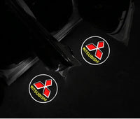 Projecteur de Porte Mitsubishi sans Fil Logo LED pour Pajero Outlander XL Montero Lancer Triton L200