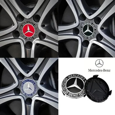 Cache-Moyeux Mercedes AMG 75mm Emblème Relief