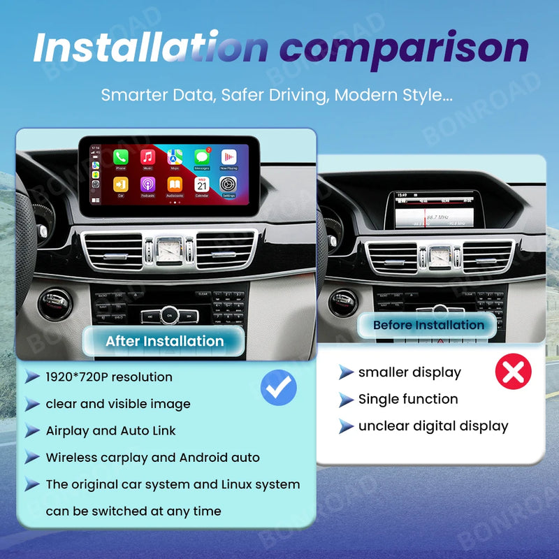 Autoradio CarPlay Mercedes Classe E W212