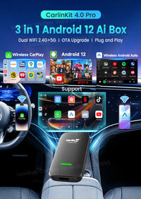 Boîtier CarPlay CarlinKit CP2A Pro Sans Fil Android Auto Wi-Fi 5 GHz