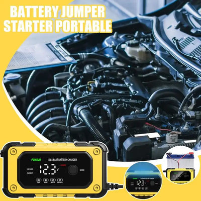 Démarreur de Batterie Portable Écran LCD 12V