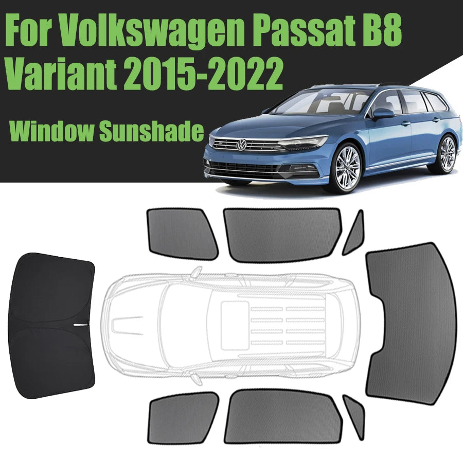 Rideaux Pare-Soleil Magnétiques Volkswagen Passat B8 2015-2022