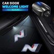 Projecteur Logo Porte Hyundai N LED Sans Fil Rechargeable USB