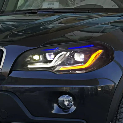 Phares LED BMW X5 E70 2007-2013 DRL Dynamique
