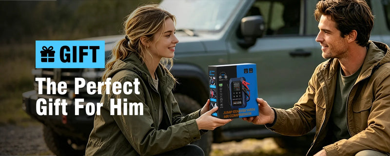 Booster de Batterie Voiture CARSUN 3 en 1 avec Compresseur 150 PSI