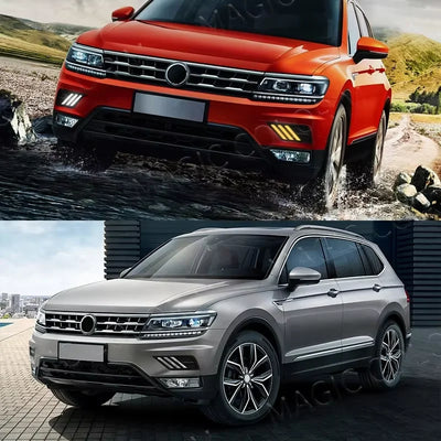 Antibrouillard LED DRL VW Tiguan 2017-2019 Blanc Jaune