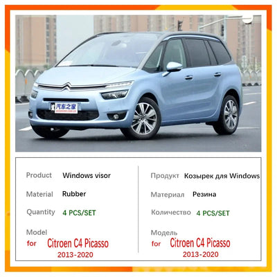 Déflecteurs de Vitres Citroën Grand C4 SpaceTourer Picasso 2013-2020