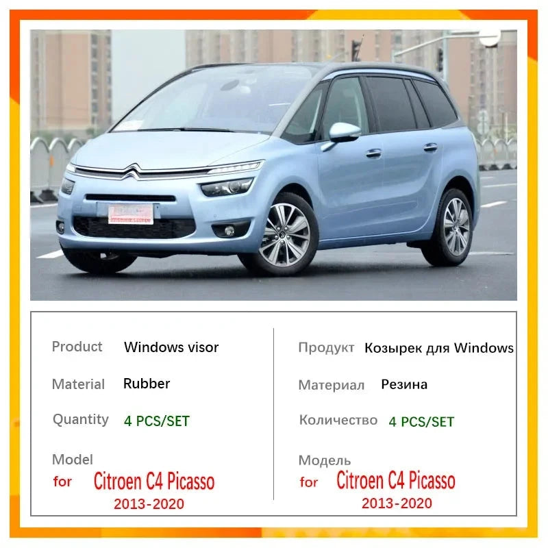 Déflecteurs de Vitres Citroën Grand C4 SpaceTourer Picasso 2013-2020