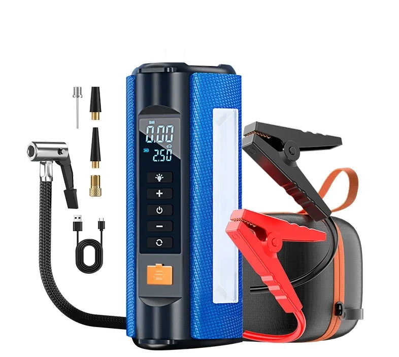 Booster de Batterie Voiture TS03 avec Compresseur d'Air et Lampe