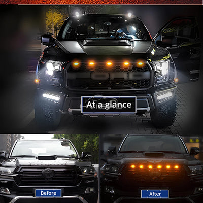 Éclairage LED Ambre Universel 12V Voiture 4 Pièces