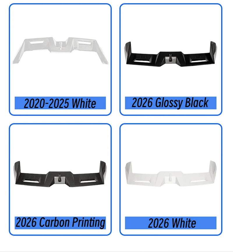 Hinterer Dachspoiler Toyota RAV4 2020-2026 in ABS glänzend schwarz, weiß oder Carbon-Optik
