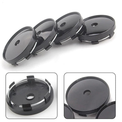 Cache-Moyeux Universels Vierges 60mm Sans Logo Kit 4