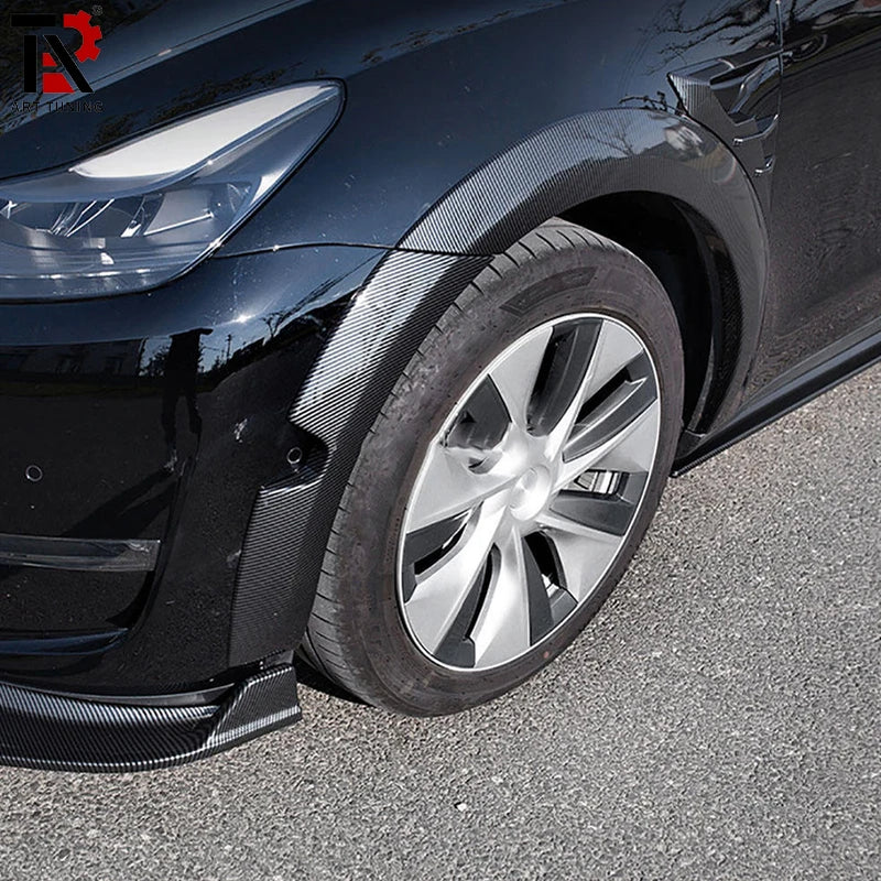 Élargisseurs d'Ailes Carbone Tesla Model Y : Kit Widebody Avant et Arrière
