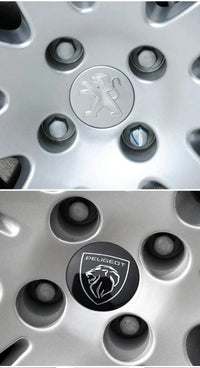 Cache-Moyeux Peugeot 60 mm Lion 2021 ou Classique Lot de 4