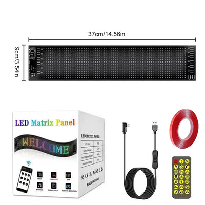 Panneau LED Programmable Bluetooth Voiture Flexible