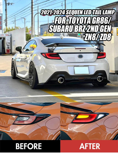 Feux Arrière LED Toyota GR86 Subaru BRZ ZN8 ZD8 2021-2024