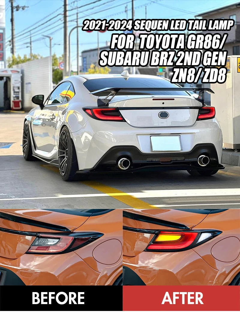 Feux Arrière LED Toyota GR86 Subaru BRZ ZN8 ZD8 2021-2024