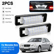 Éclairage de Plaque LED Mercedes W210 et W202 Canbus