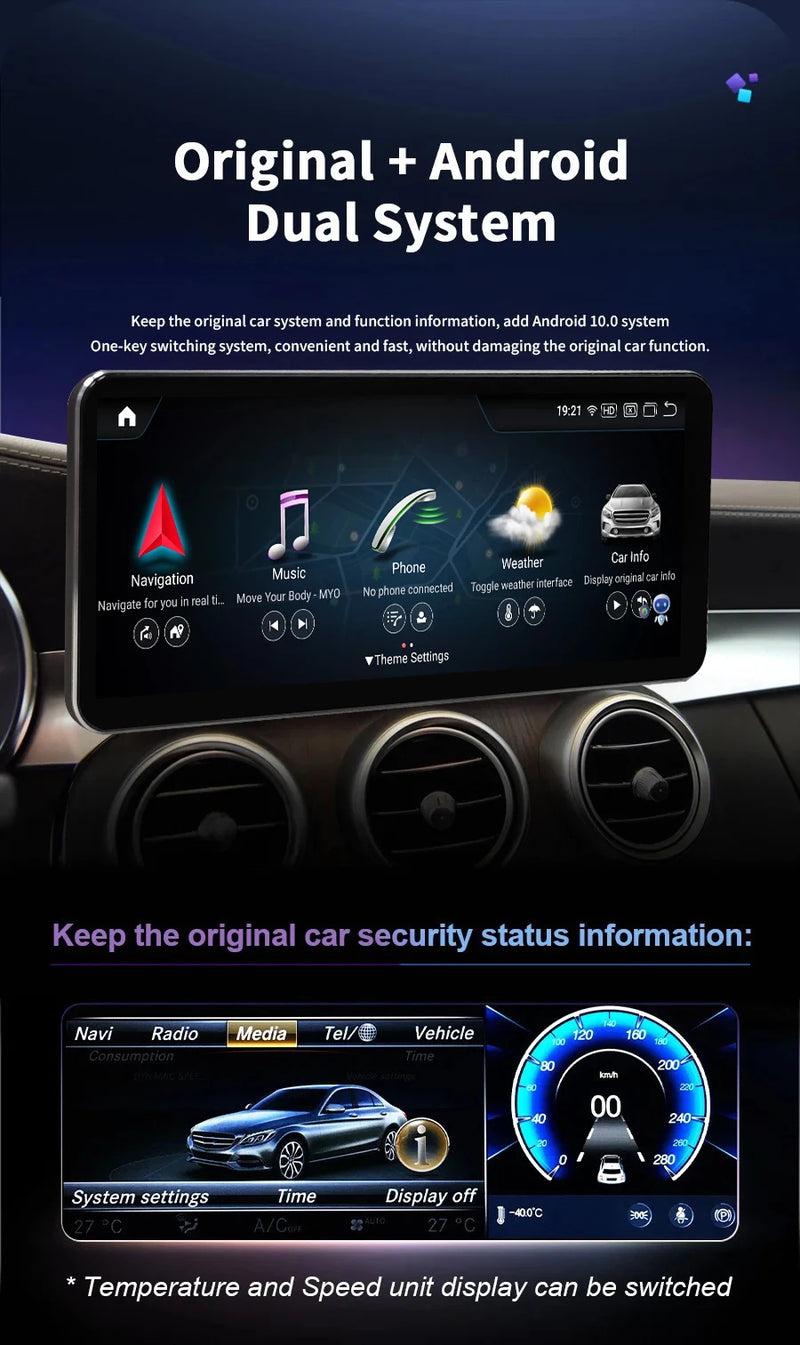 Autoradio Android Mercedes Classe G W463 2013-2018 Écran QLED 14,6 pouces CarPlay Sans Fil GPS