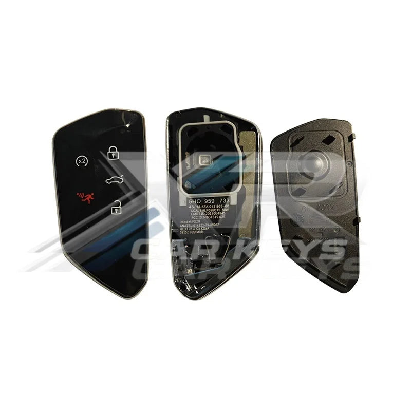 Coque de Clé Volkswagen Golf 8 ID.3 ID.4 Sharan Multivan Télécommande 3 ou 5 Touches