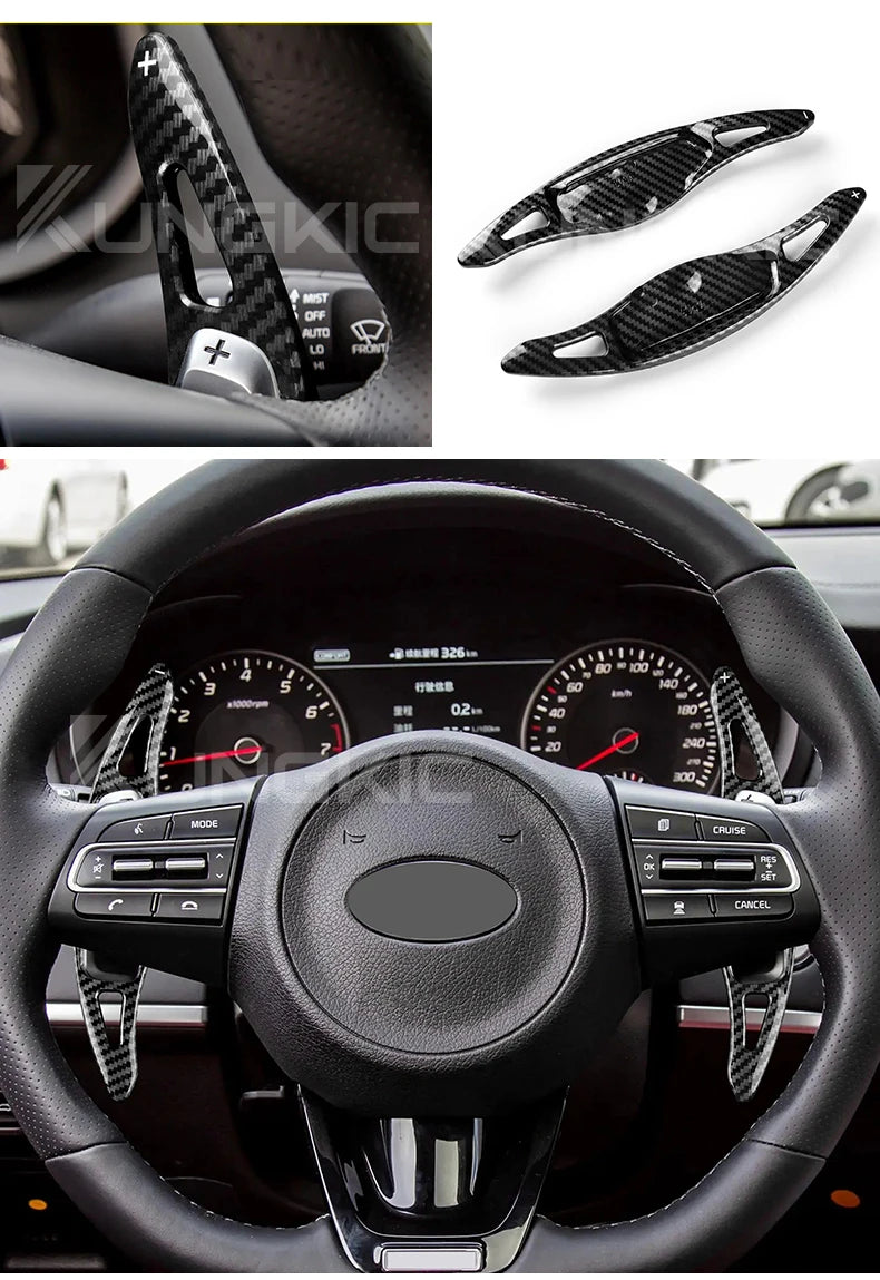 Palettes au Volant Kia Stinger GT 2018-2023 ABS Adhésives