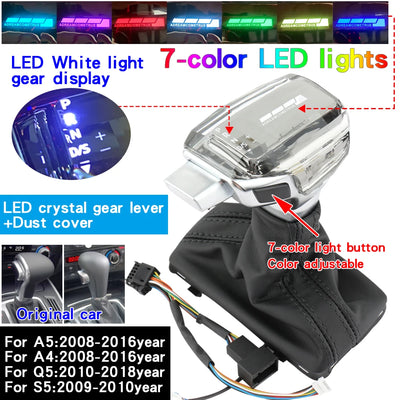Pommeau de Vitesse LED Audi A6 A4 A5 Q5 Q7