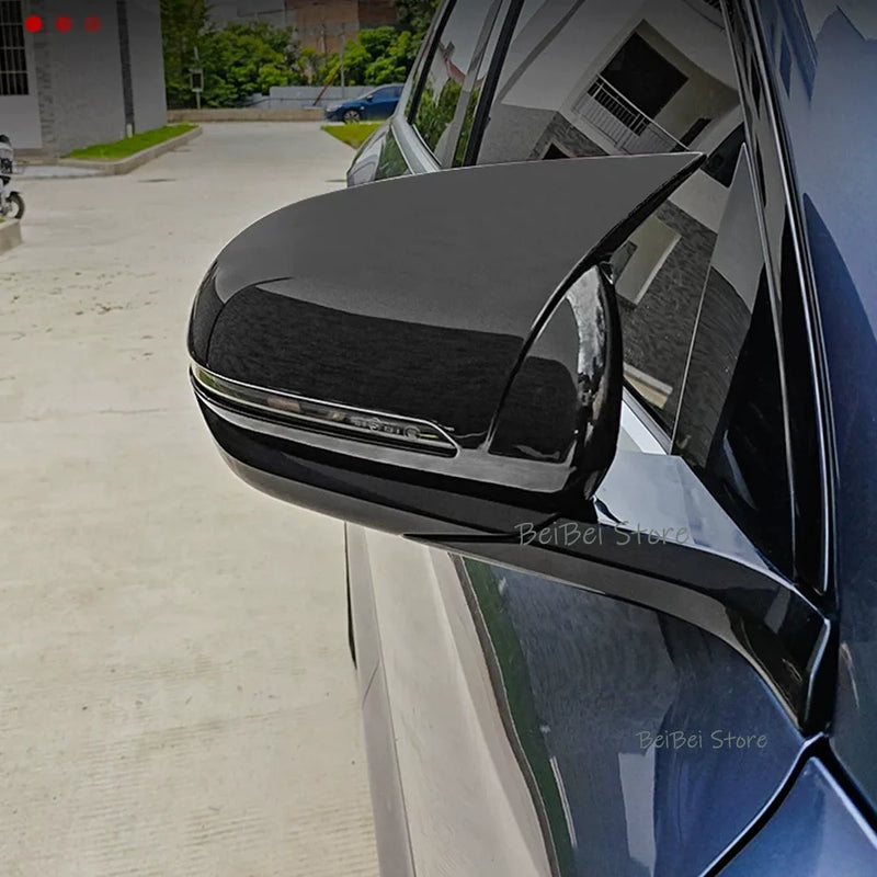 Coques de Rétroviseur BYD Atto 3 Evo 2026-2027 Aspect Carbone ou Noir Brillant, Style Lisse, Ailettes ou Bec, Paire