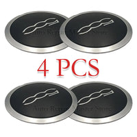 Cache-Moyeux Fiat 500 133mm Anti-Poussière Kit 4 — gros plan